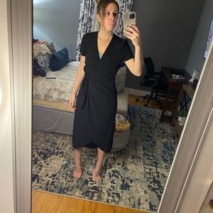 Express wrap dress - black